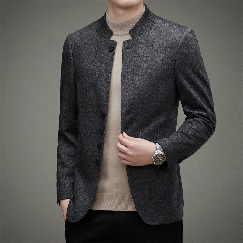 Men's Blazers Kappa Höst Retro Cardigan Stativ Krage Slim Fit Trend