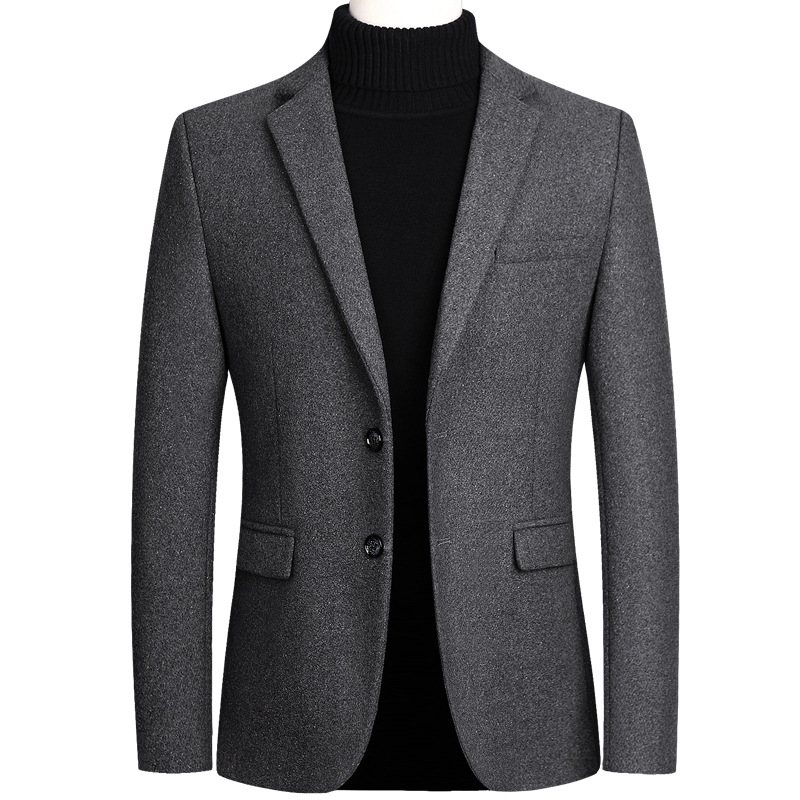 Ny Jacka Business Casual Herr Blazers Enkelrad Två Knappar