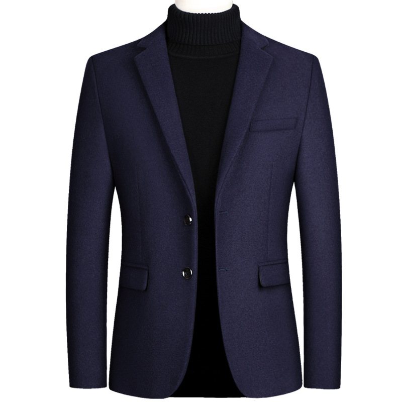 Ny Jacka Business Casual Herr Blazers Enkelrad Två Knappar