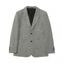 Våren 2024 Blazers Casual Suit Slim Rutig Jacka Houndstooth