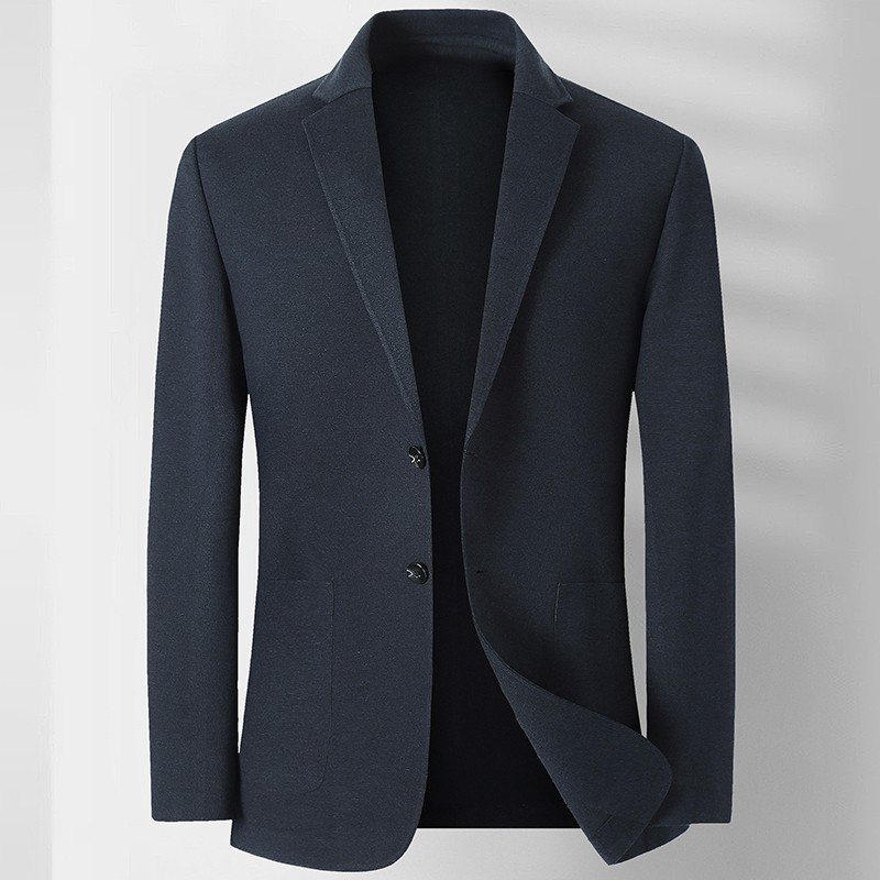 Våren Casual Business Blazers Herr Två Enkelknäppt