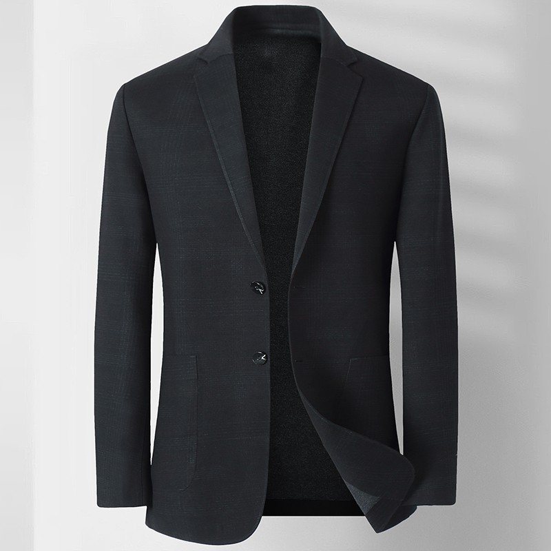 Våren Casual Business Blazers Herr Två Enkelknäppt