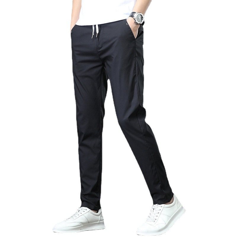 2024 Casual Stretch Sport Trend Mode Herr Byxor Tunn Sektion Slim Fit