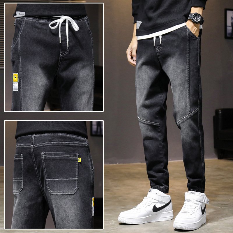 Cargo Jeans Herr Casual Byxor 2024 Raka