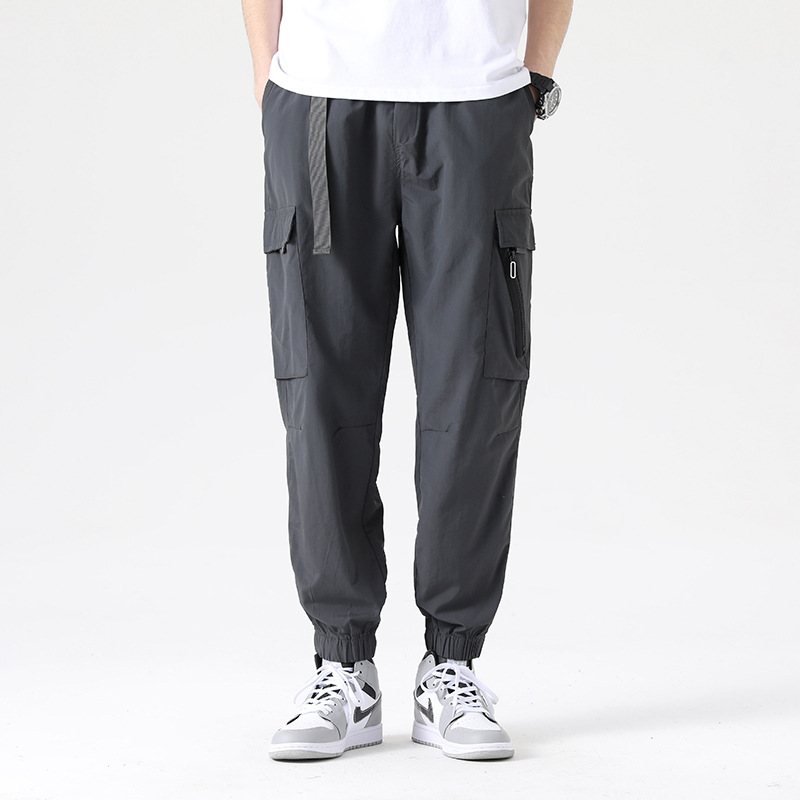 Casual Byxor Herr Loose Foot Beam Overall