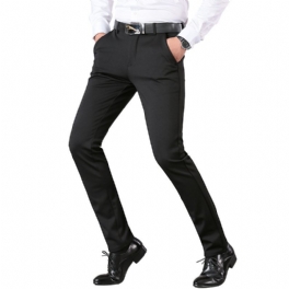 Herrbyxor Stretch Business Casual Byxor Raka