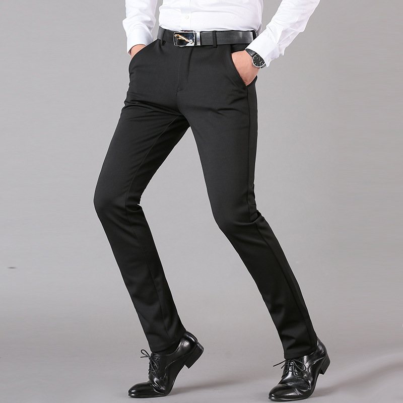 Herrbyxor Stretch Business Casual Byxor Raka