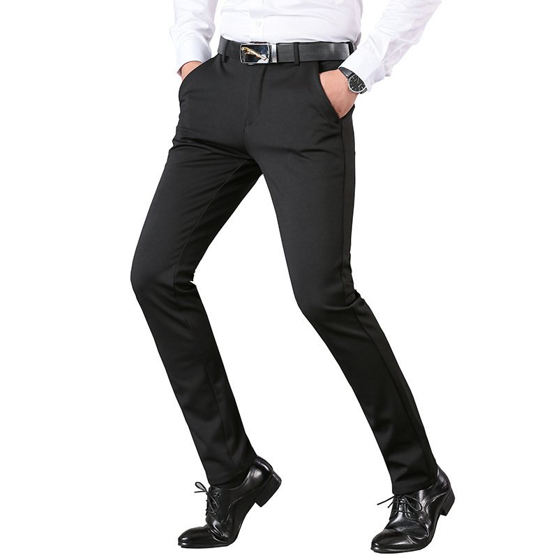 Herrbyxor Stretch Business Casual Byxor Raka