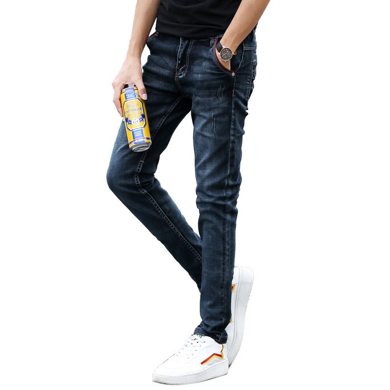 Jeans Herr Slim Fit Casual Vinterbyxor