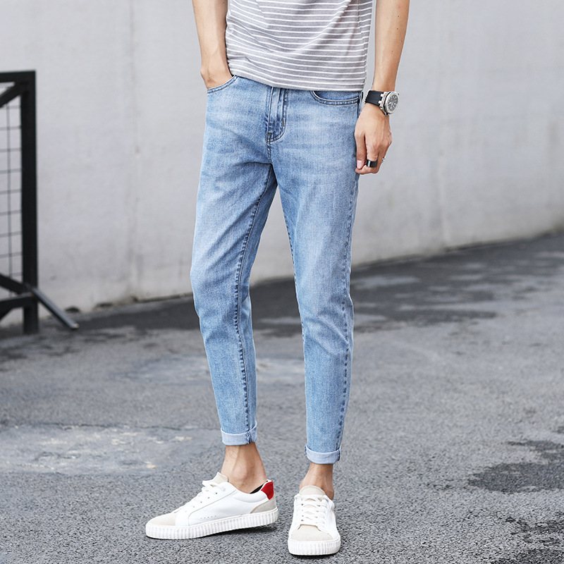 Trend Jeans För Män Casual Tunna