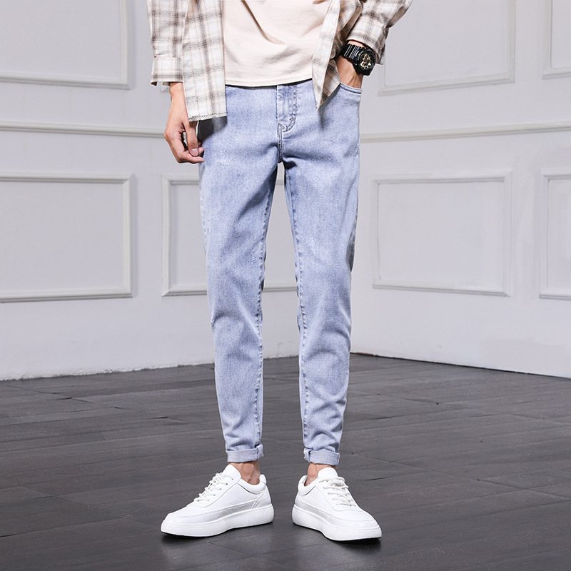 Trend Jeans För Män Casual Tunna