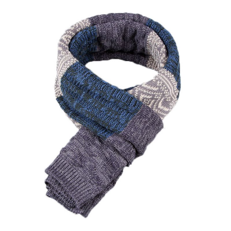 Herrscarf Höst Och Vinter Ny Twist Scarf Par Varm Ullscarf