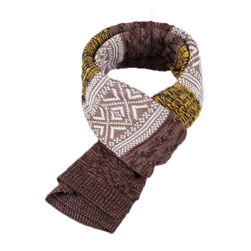 Herrscarf Höst Och Vinter Ny Twist Scarf Par Varm Ullscarf