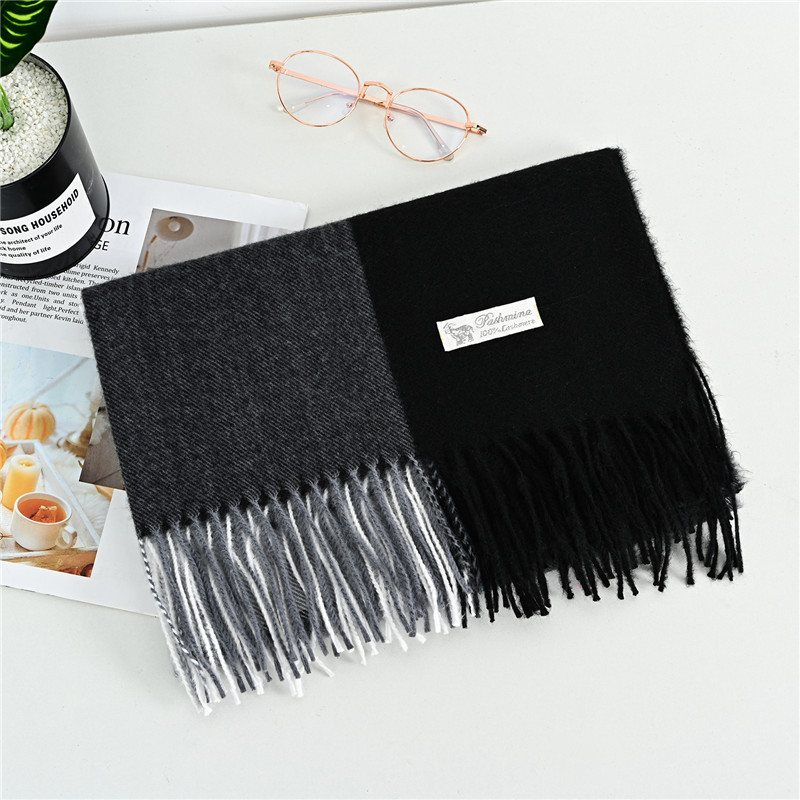 Scarf Dam Vinter 2024 Cashmere Rutig Höst Ny