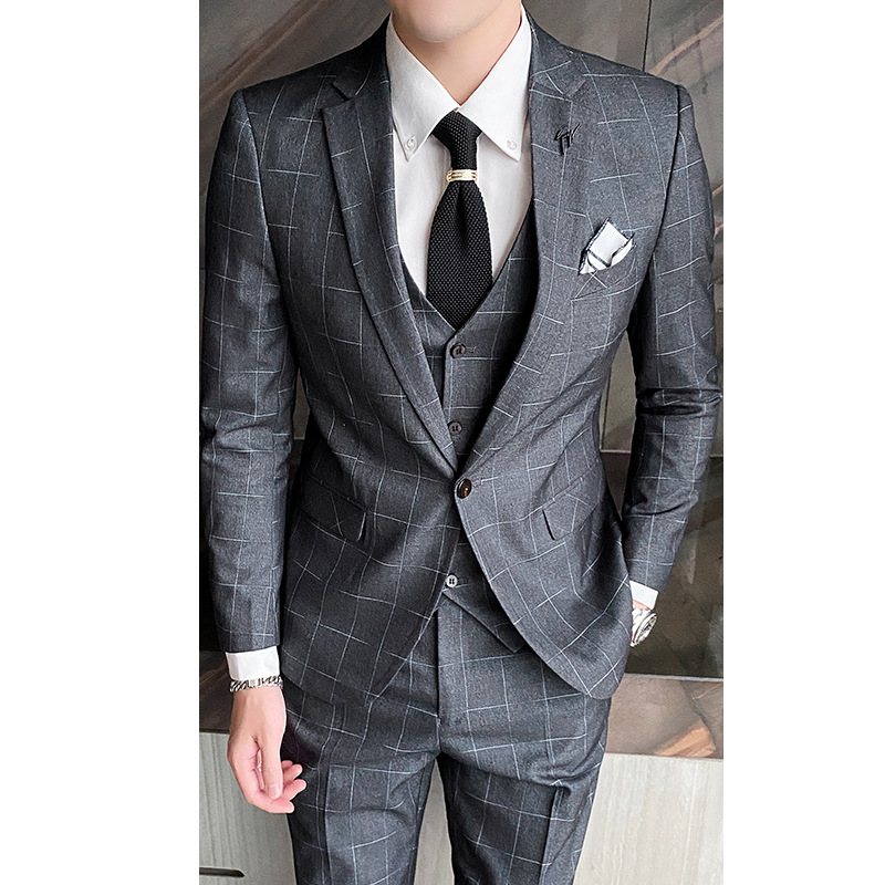 Trend Casual Suit Herr Slim Business Coat Stilig Formell