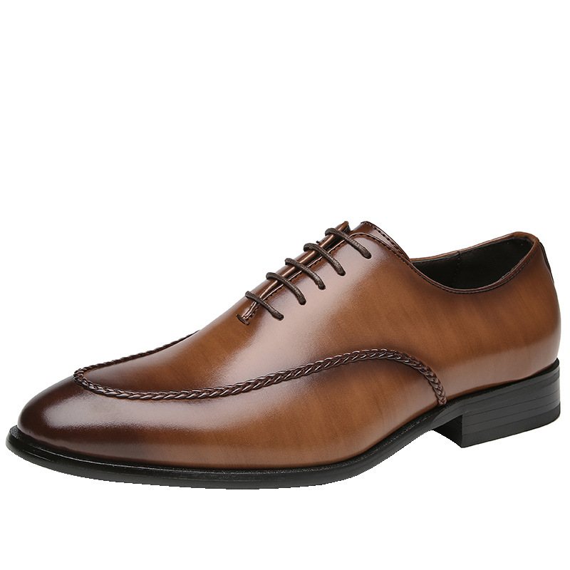 2024 Business Dress Klänning Skor Herr Retro Teen Gentleman Oxford Derby