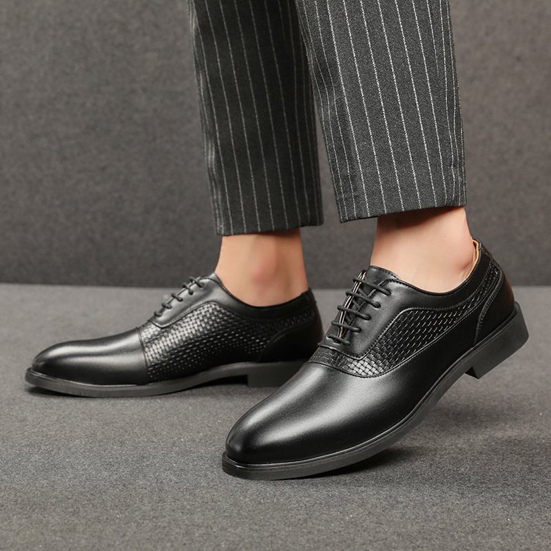 Stor Storlek 47 Business Casual Herrskor Bankett Klänning Skor Brudgum Bröllop Färg Polering Oxford