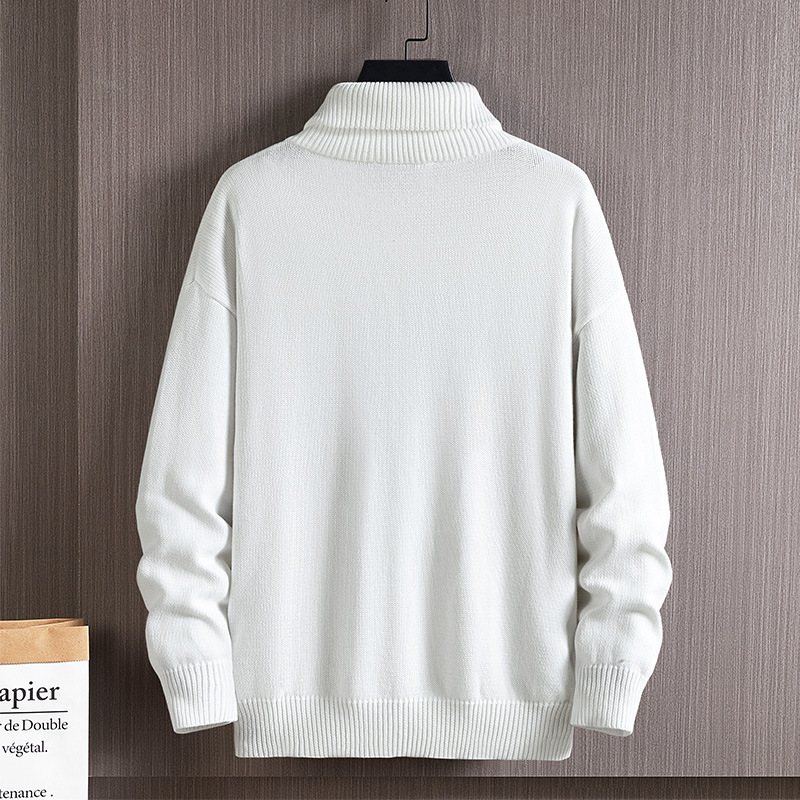 Herrtröja 2024 Mock Neck Warm Knitwear Casual