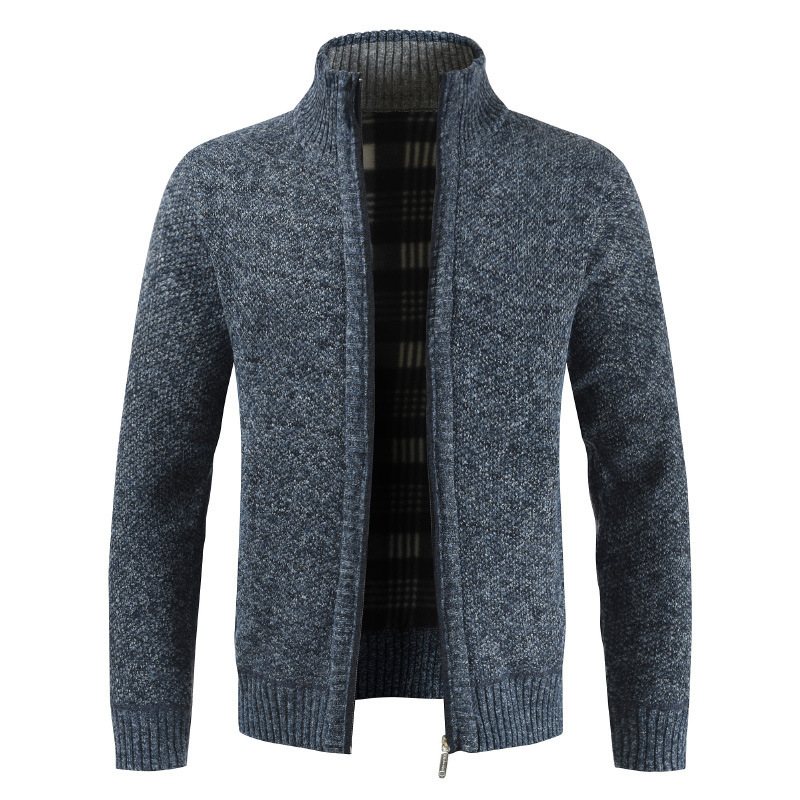 Herrtröja Jacka Lös Casual Stickad Cardigan Trend