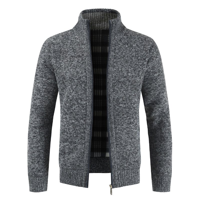 Herrtröja Jacka Lös Casual Stickad Cardigan Trend