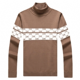 Tjock Polotröja Herrtröja Casual Warm Knit