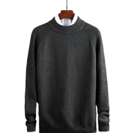 Trikå För Män Mode Casual Trend Lapel Sweater 2024