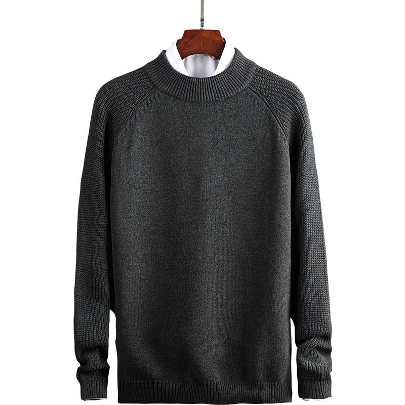 Trikå För Män Mode Casual Trend Lapel Sweater 2024