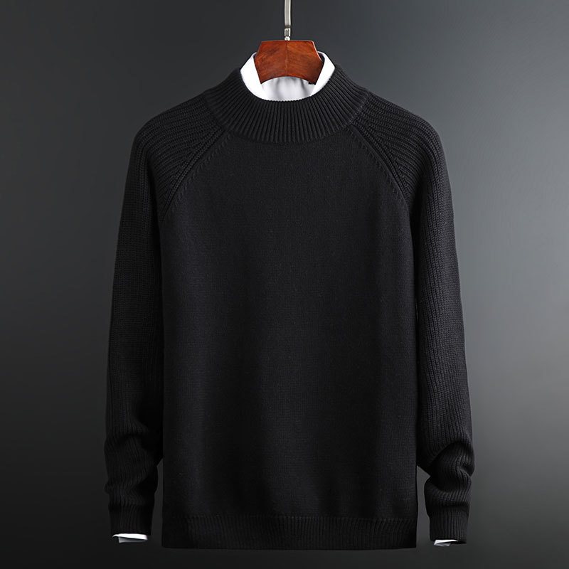 Trikå För Män Mode Casual Trend Lapel Sweater 2024