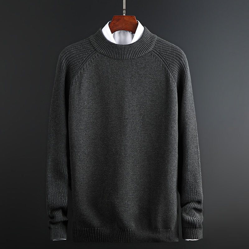 Trikå För Män Mode Casual Trend Lapel Sweater 2024