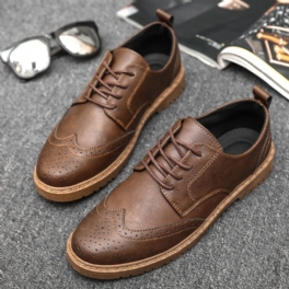 Casual Dress Skor Herr Vår Nya Brogue Retro Sneakers Trend Verktyg