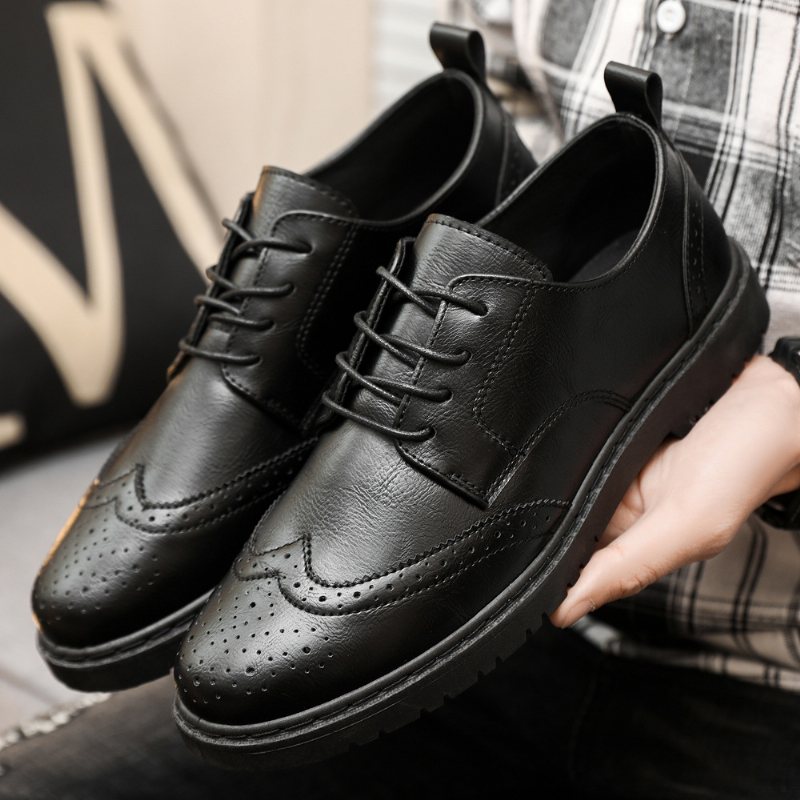 Casual Dress Skor Herr Vår Nya Brogue Retro Sneakers Trend Verktyg