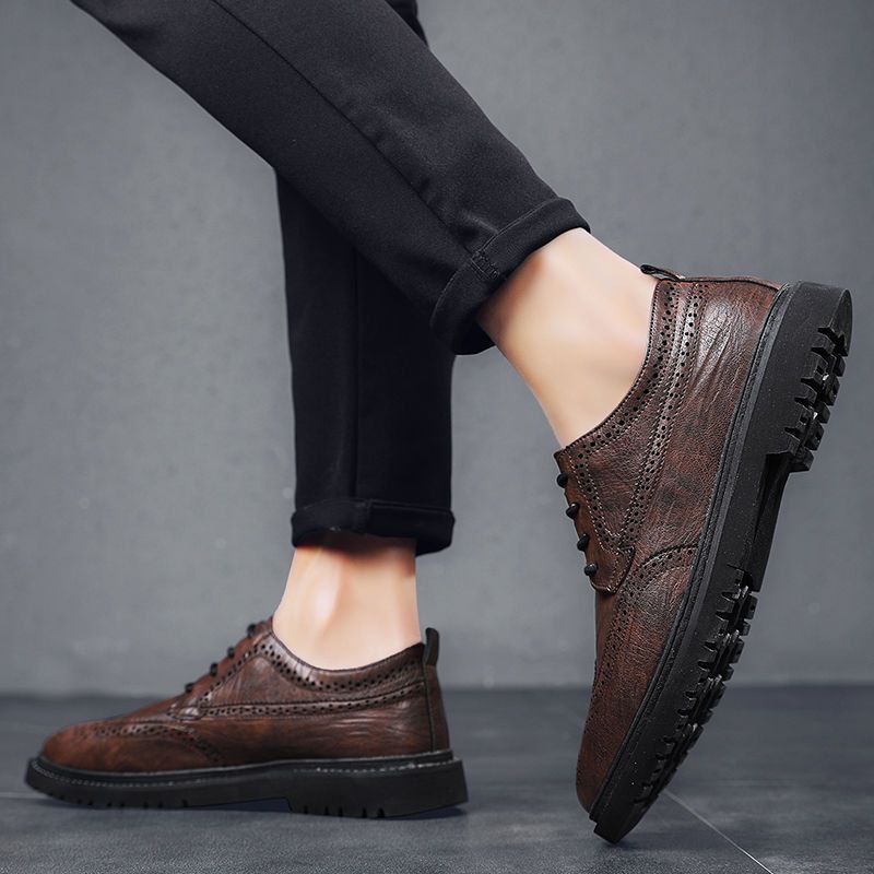 Nya Herrskor Martin Skor Herr Brogue Trendiga Casual Dress