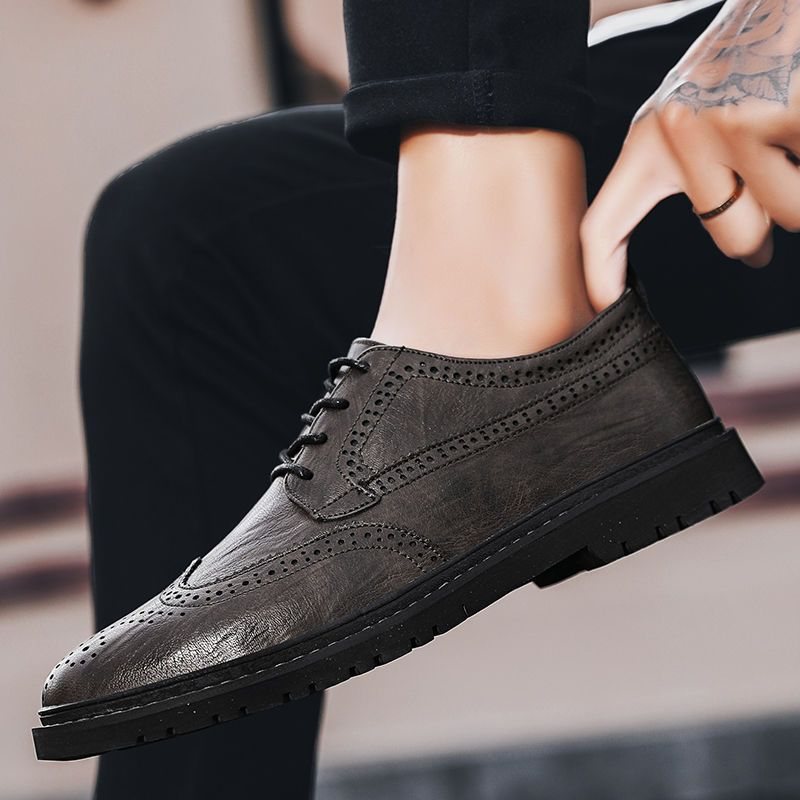 Nya Herrskor Martin Skor Herr Brogue Trendiga Casual Dress