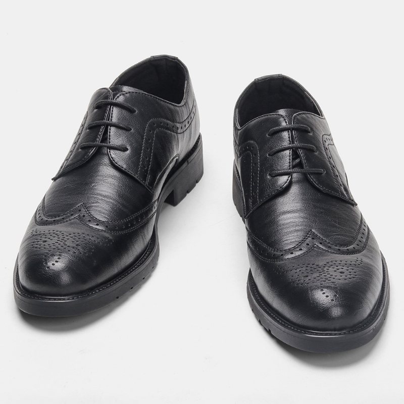 Plus Size Herr Brogues Business Skor Bekväma Mockasin Klassisk Klänning Graverade Derby