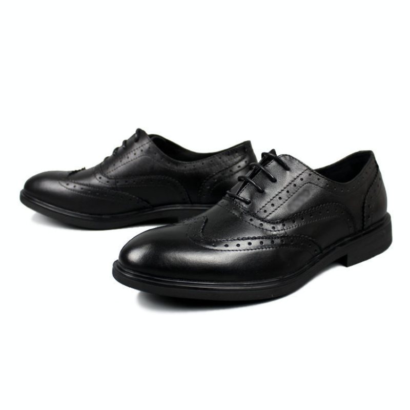 Skor Brogues Mäns Business Dress Läder Casual Herrskor