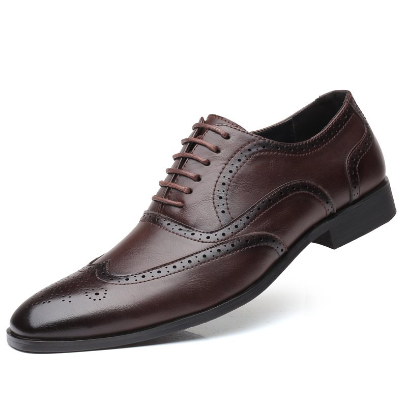 Stor Storlek Klänning Skor Hane 47 48 45 46 Business Herr Brogue Sommar Casual Läder