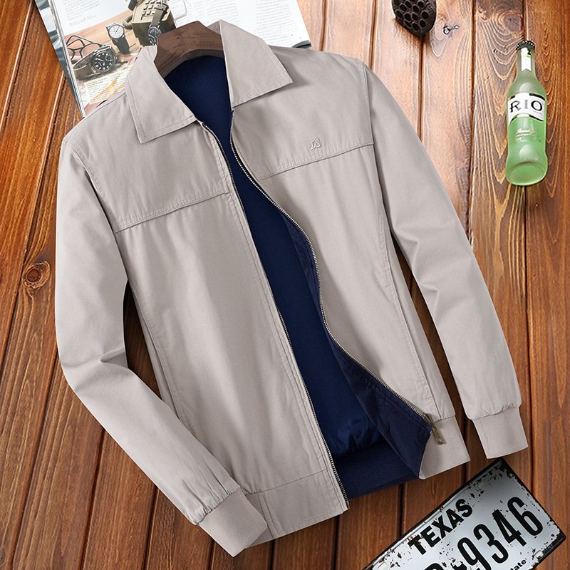 Herrjackor Casual Lapel Coat Tunn Sektion