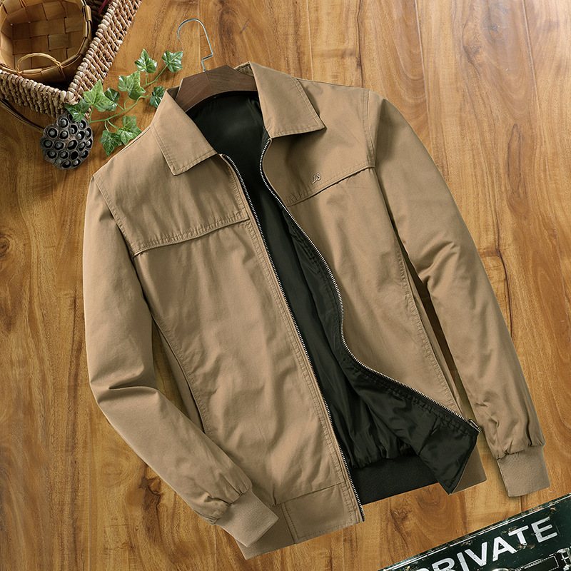 Herrjackor Casual Lapel Coat Tunn Sektion