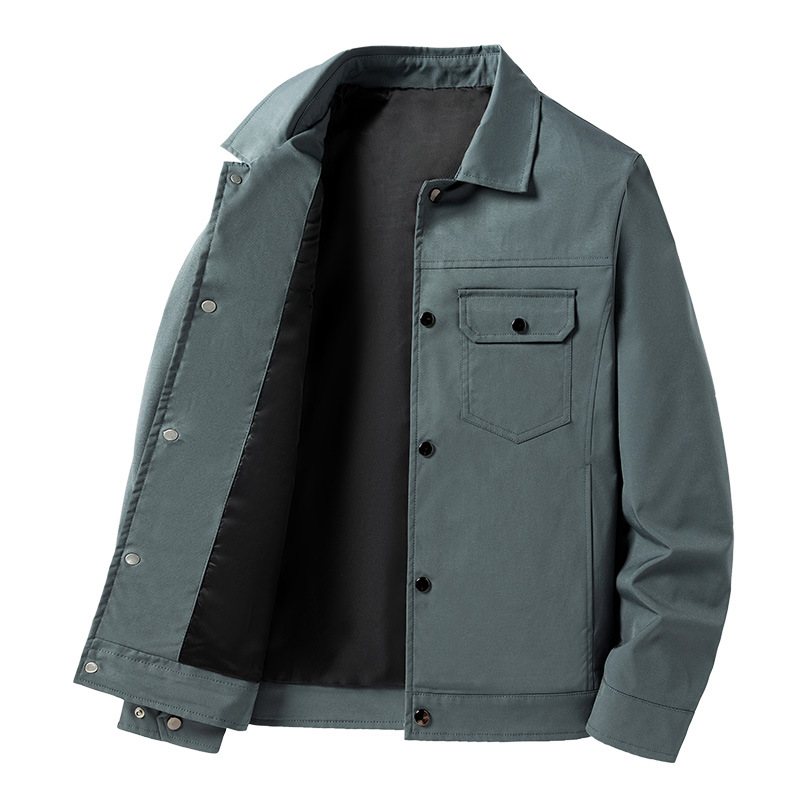 Herrjackor Lapel Casual Trenchcoats