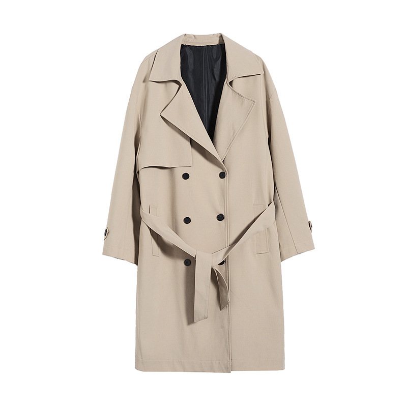 Herrjackor Trend Medellängd Lösa Preppy Trenchcoats