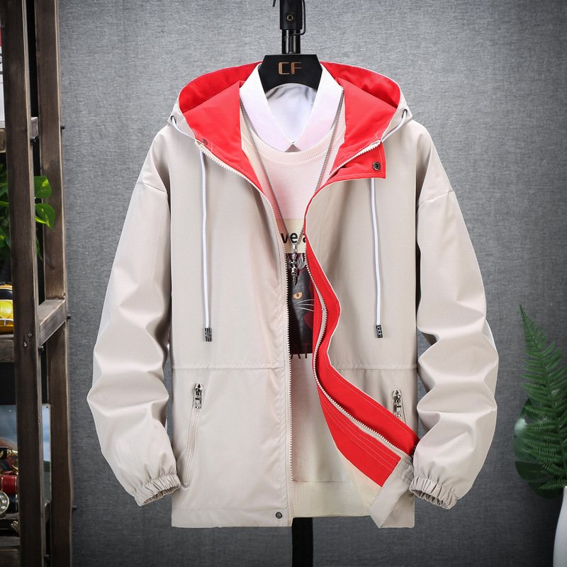 Män Casual Jackor Mode Trend Hooded Coats Cargo