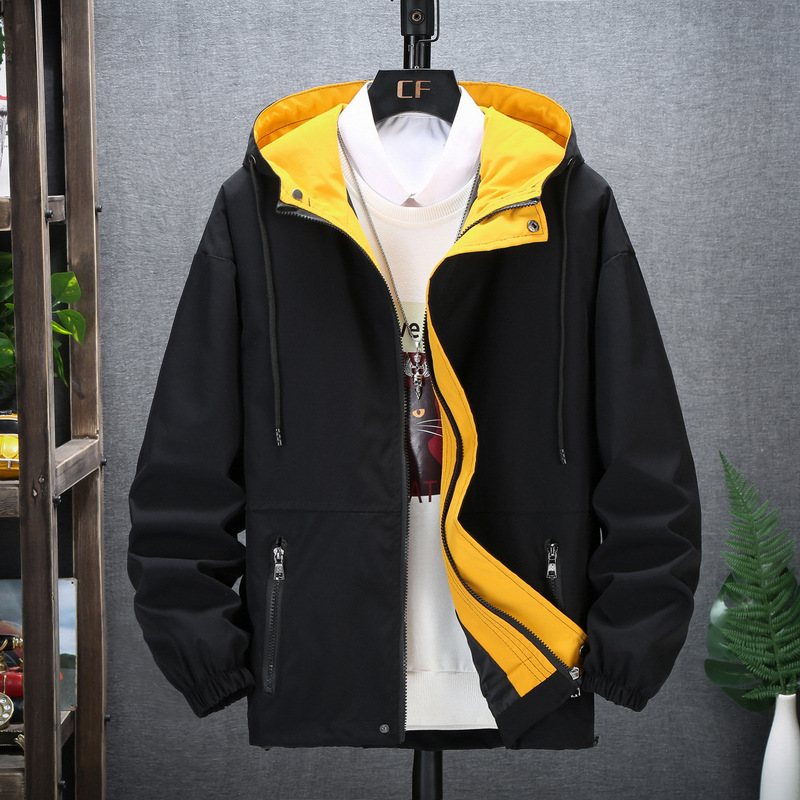 Män Casual Jackor Mode Trend Hooded Coats Cargo