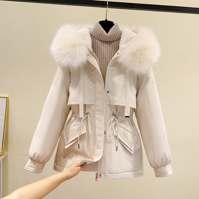 2024 Cotton Coat Damer Kort Midja