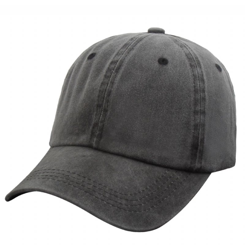 Bomullsgjord Gammal Baseballkeps Anpassad Denim Peaked Cap Street Höst Vinter Hatt Kvinnligt Tryck