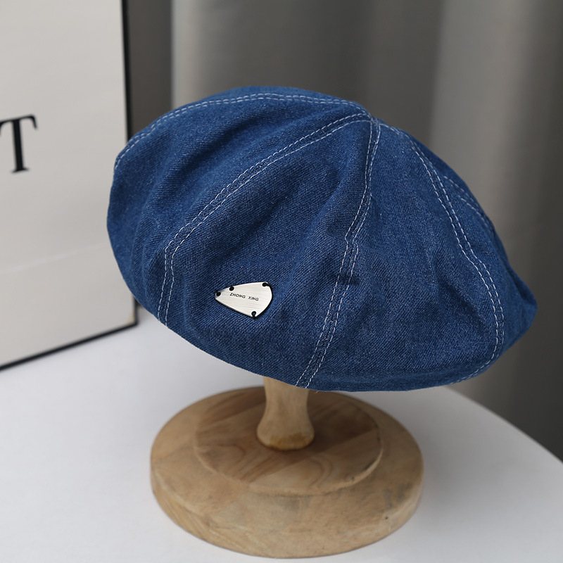 Mode Little Belle Hat Style Painter Hat Retro Denim Basker Girls