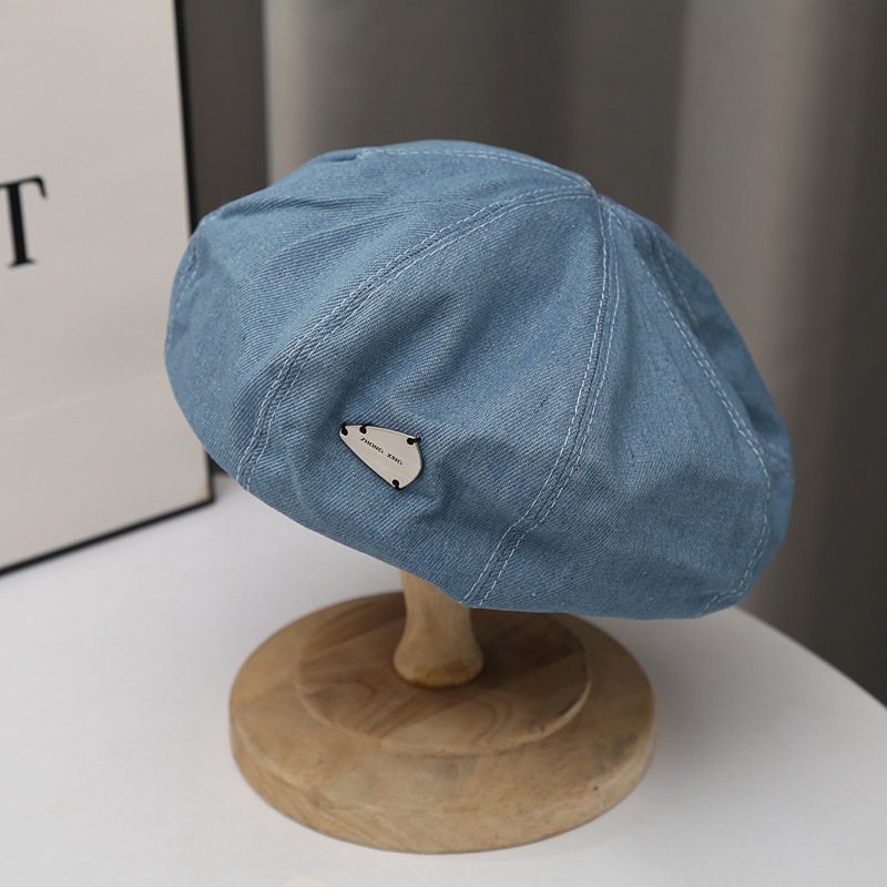 Mode Little Belle Hat Style Painter Hat Retro Denim Basker Girls