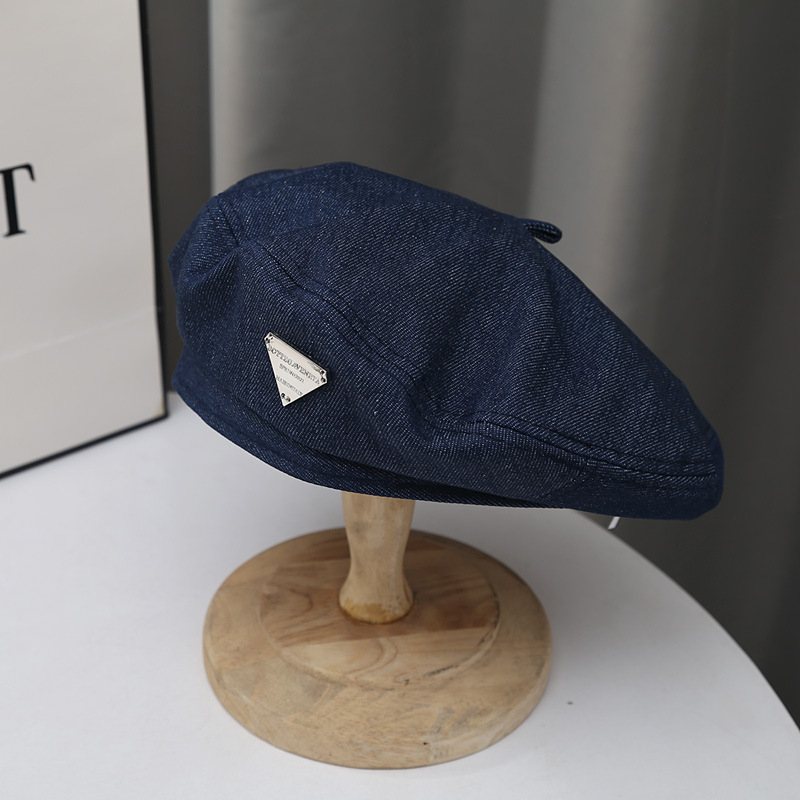 Mode Little Belle Hat Style Painter Hat Retro Denim Basker Girls