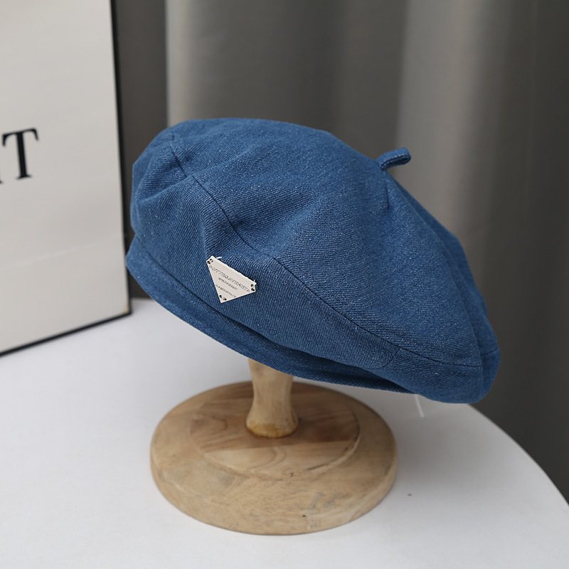 Mode Little Belle Hat Style Painter Hat Retro Denim Basker Girls