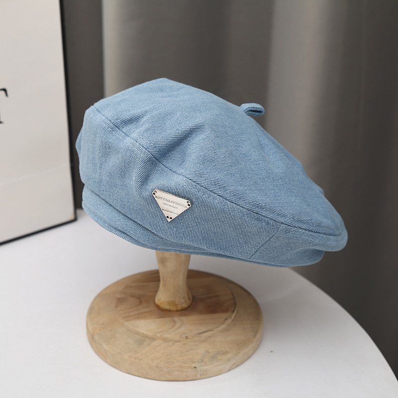 Mode Little Belle Hat Style Painter Hat Retro Denim Basker Girls