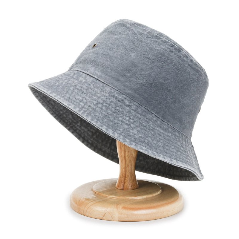 Vår Och Höst Denim Fiskare Hatt Solhatt Par Män Och Kvinnor Mode